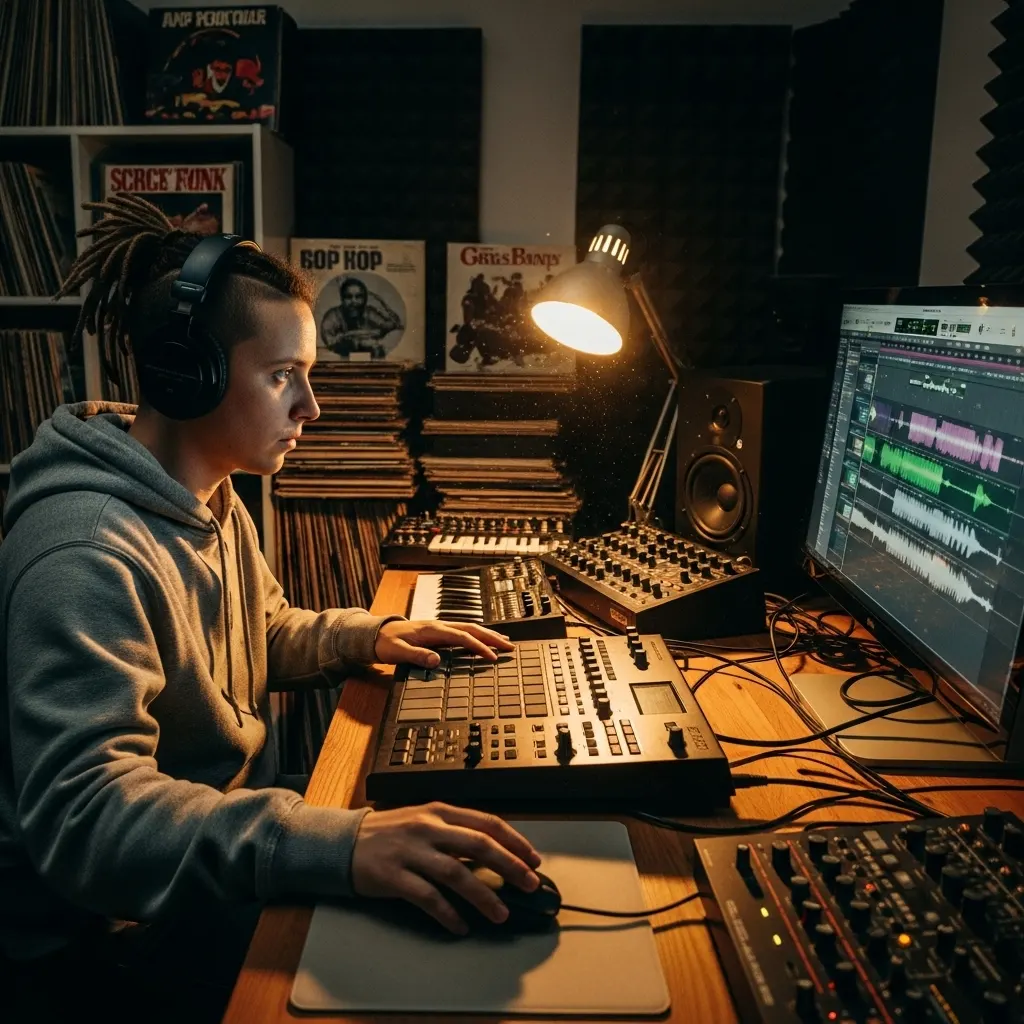 Music producers using AI stem splitter for sampling