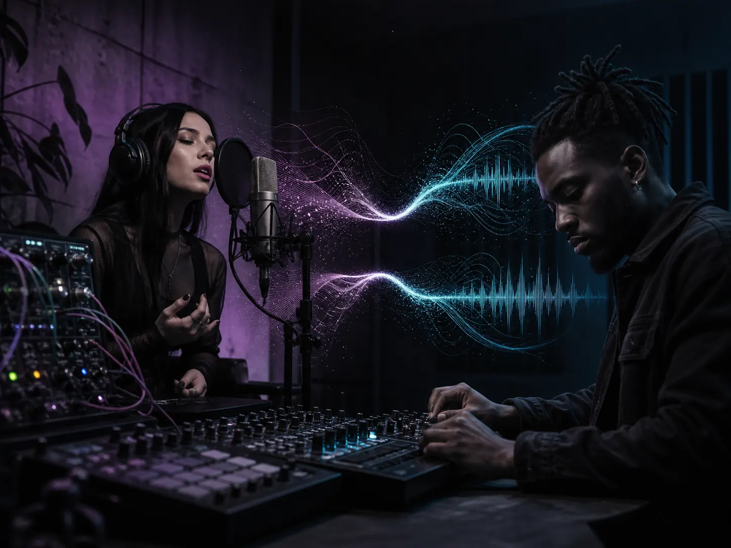 Artista che confronta direzioni techno strumentali e vocali