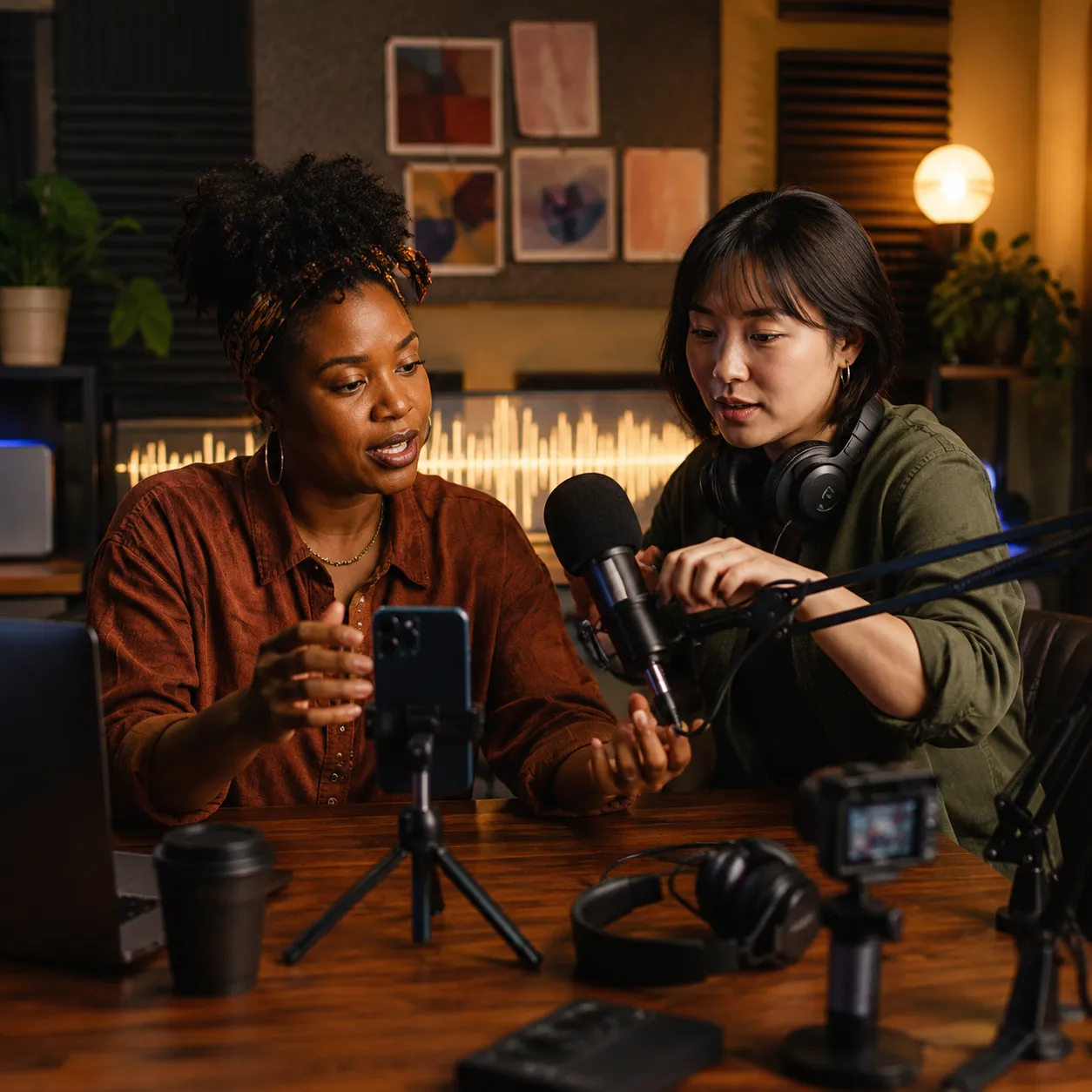 Podcasters et équipes audio