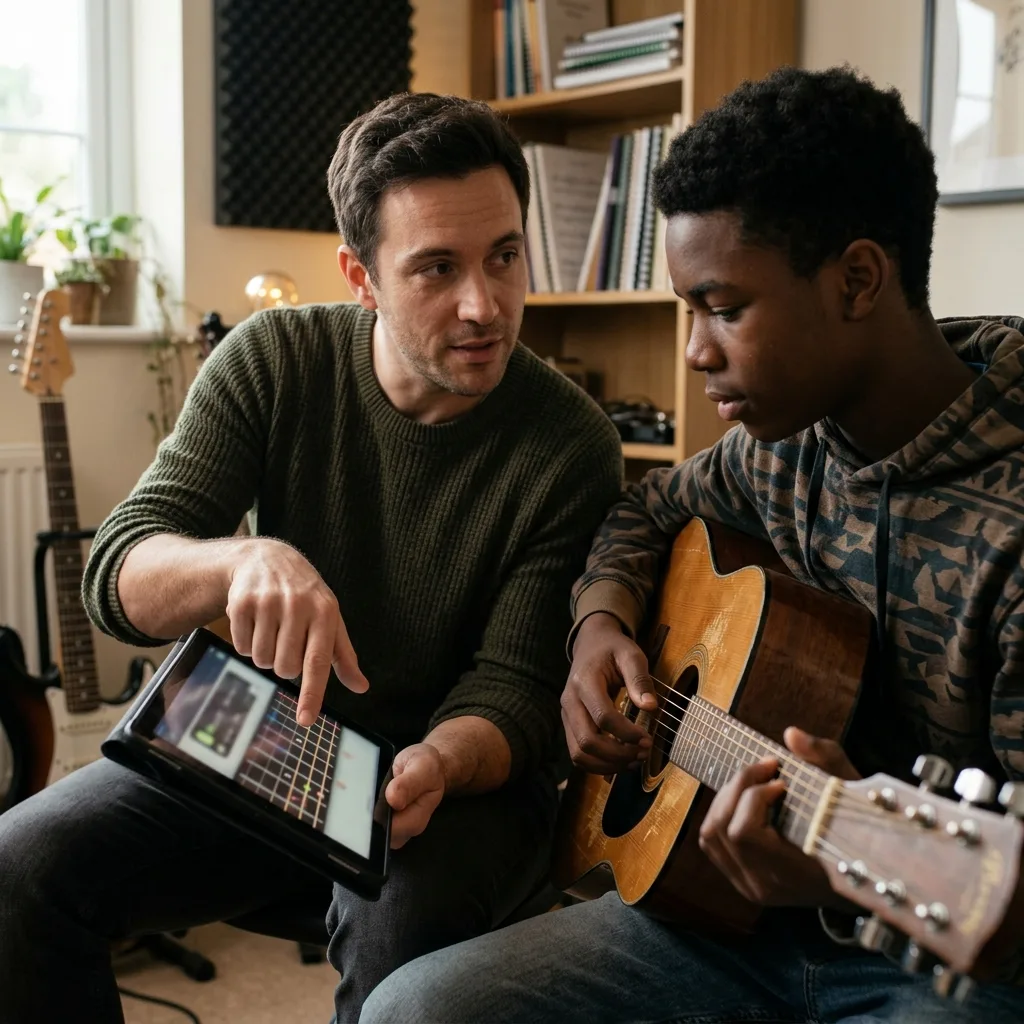 Professores e estudantes de música