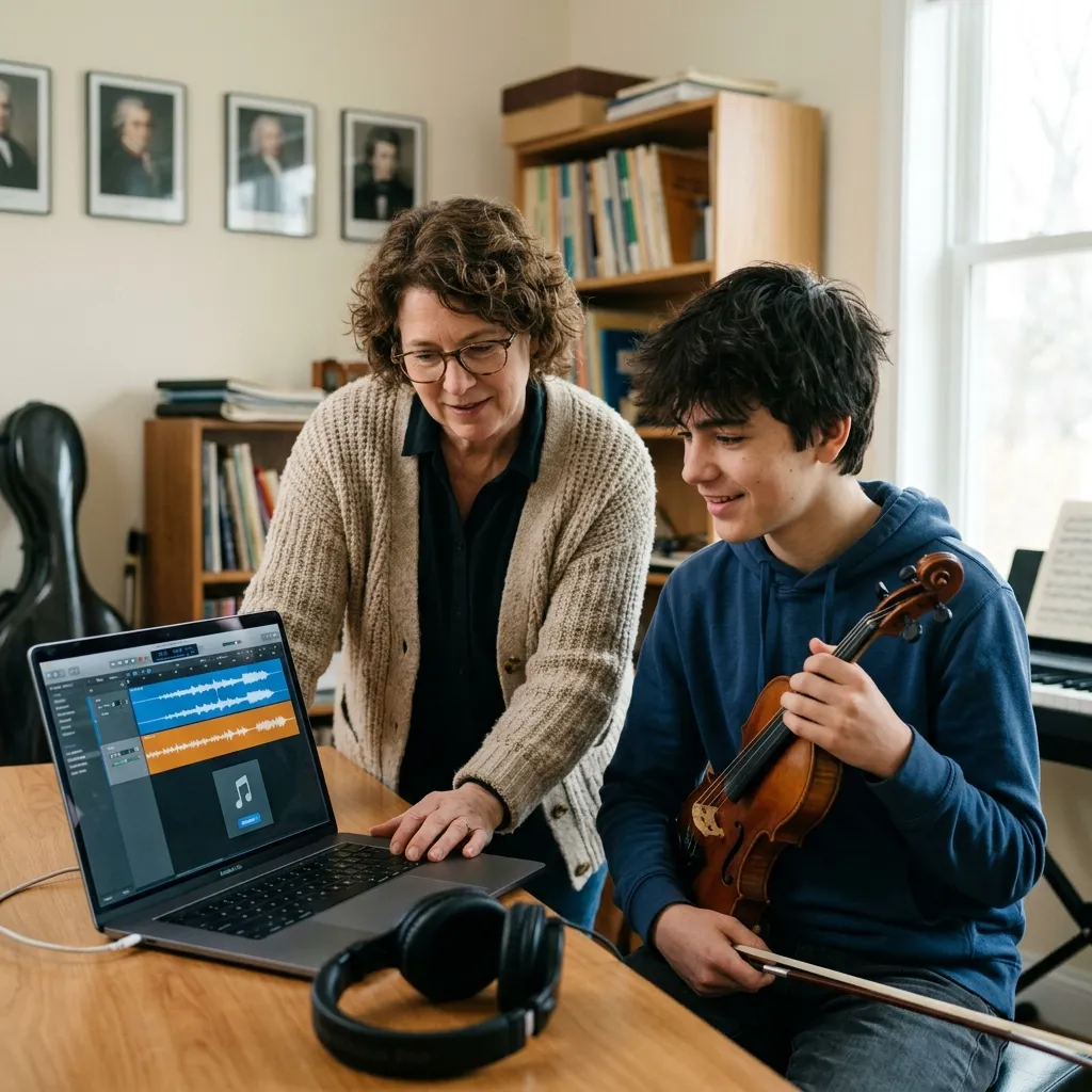 Professores E Estudantes De Musica